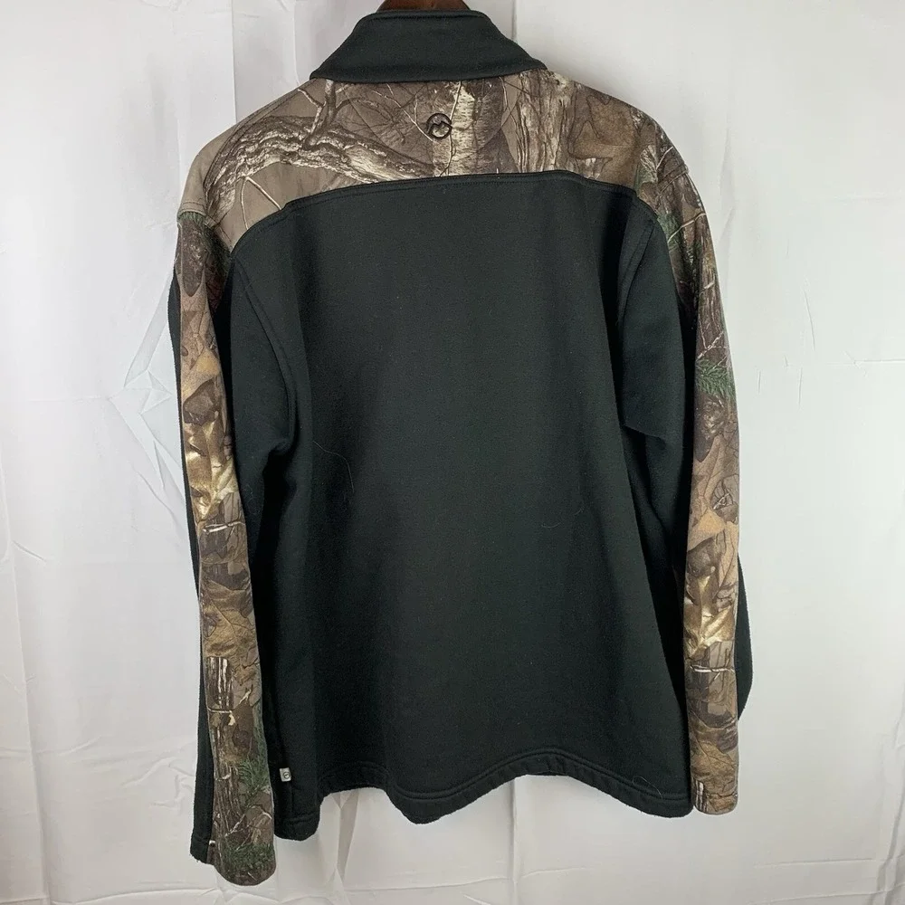Magellan Outdoors Jacket Hunt Gear Size Large Pullover Mag Warmth 1/2‎ Zip Camo